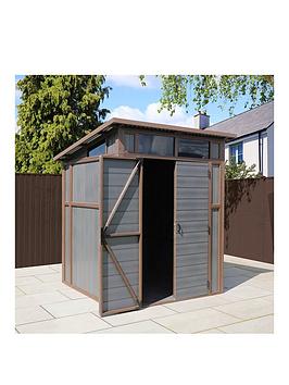 Product photograph of Mercia 7 X 7 Premium Composite Pent Shed from very.co.uk