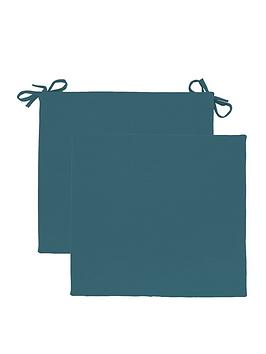 Product photograph of Very Home Pack Of 2 Seat Pads - Blue from very.co.uk