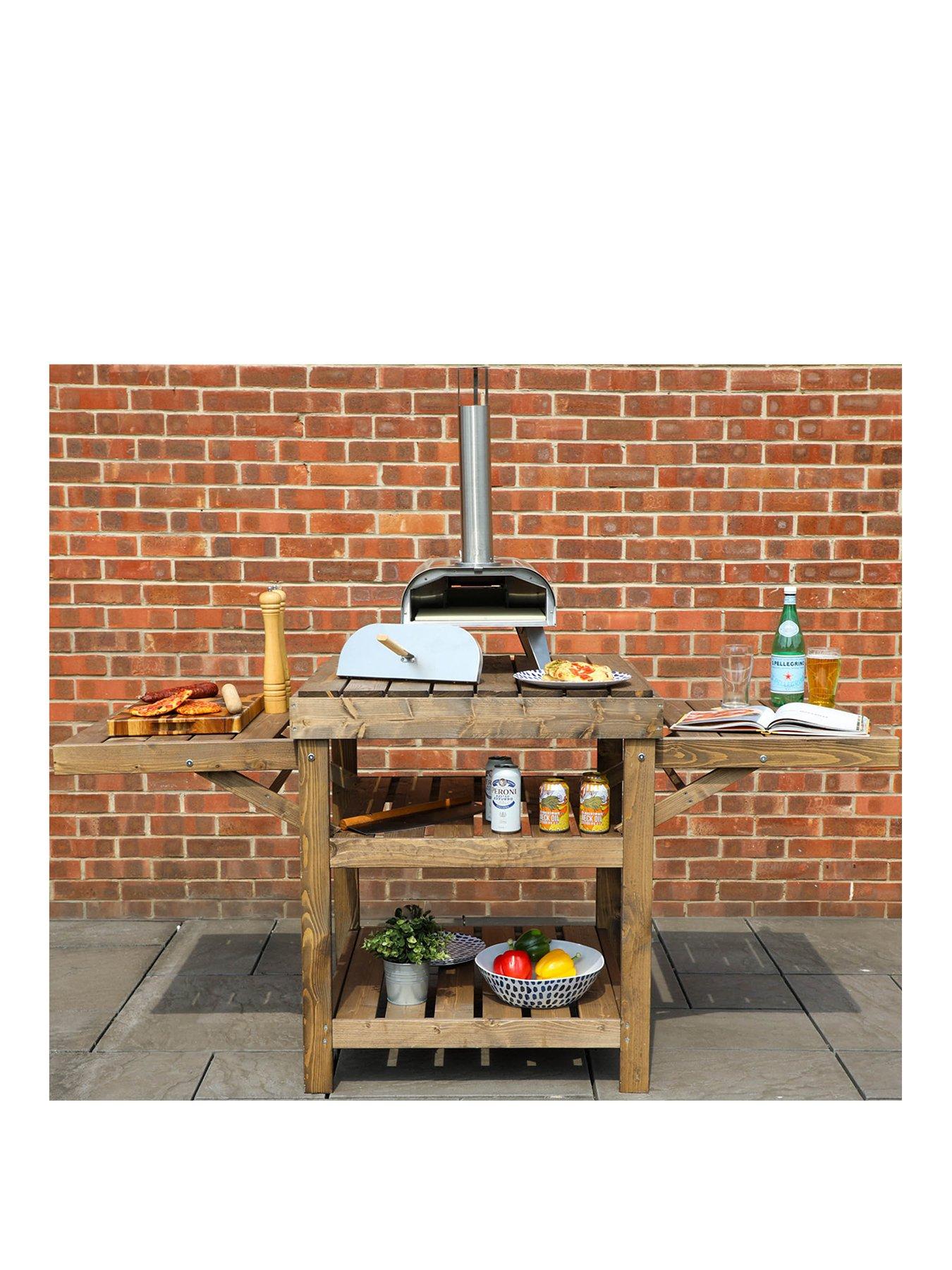 Image 2 of 7 of MERCIA Pressure-Treated Pizza Oven/BBQ Table