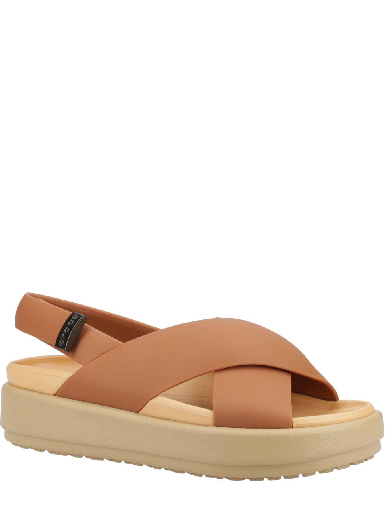 Tan crocs deals