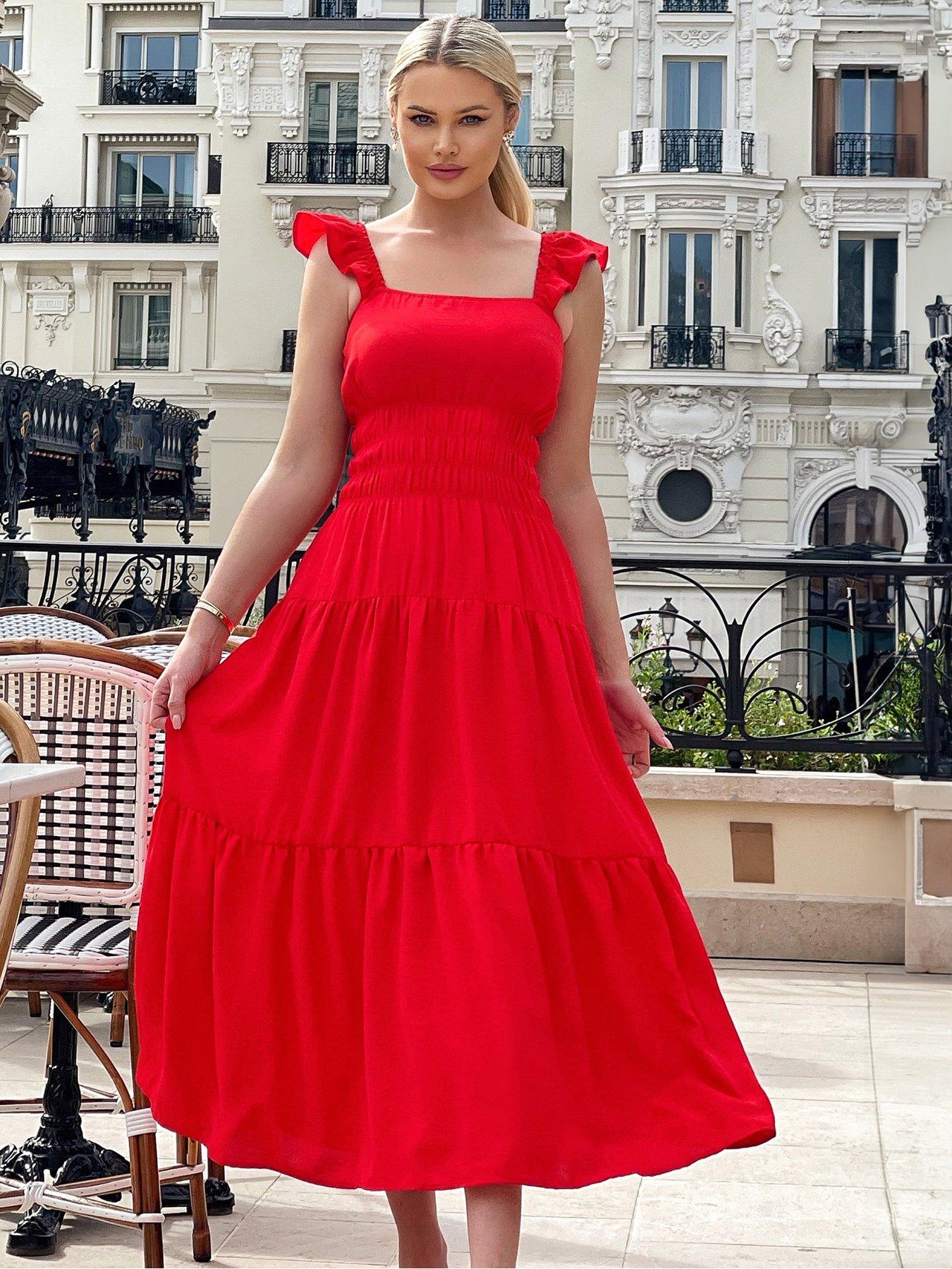 Ax paris red dress hotsell