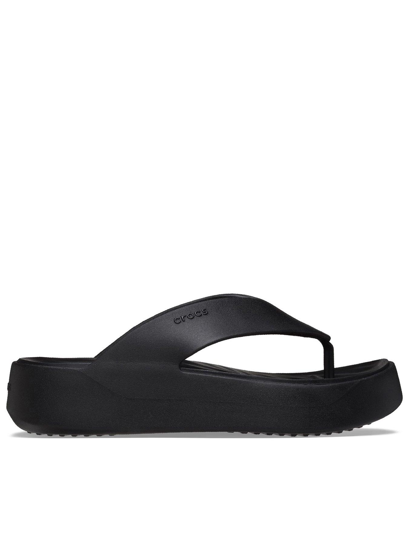 Crocs Getaway Platfrom Flip - Black | Very.co.uk