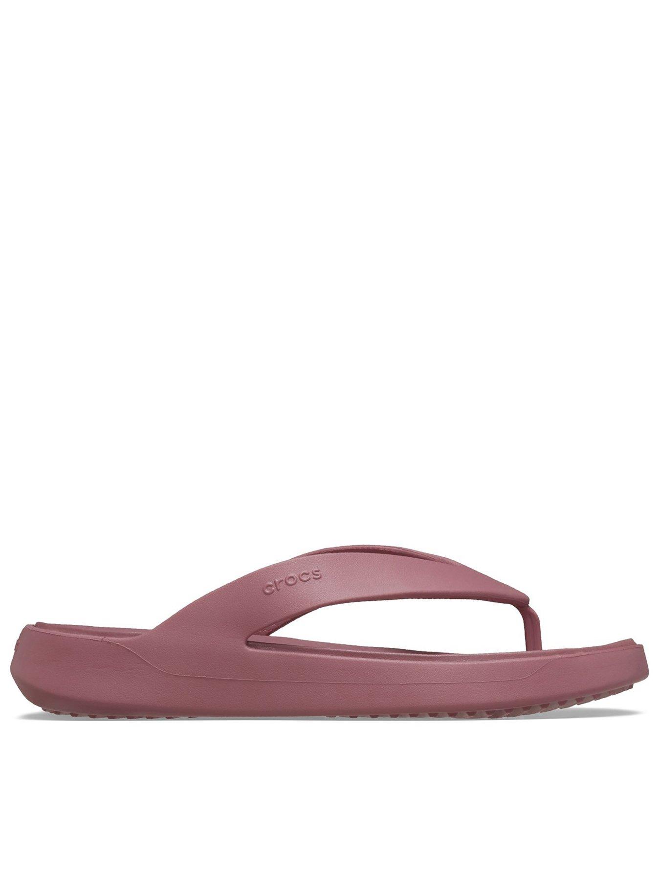 Crocs Getaway Low Flip - Cassis - Pink | Very.co.uk