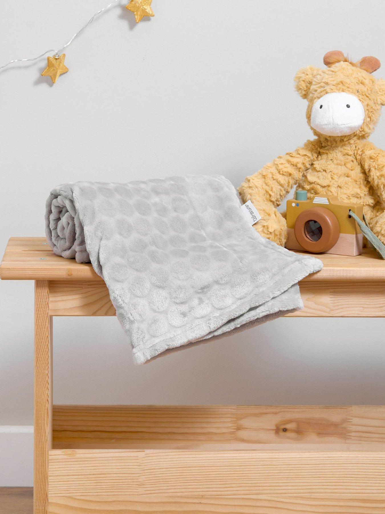 Clair De Lune Marshmallow Baby Blanket - Grey