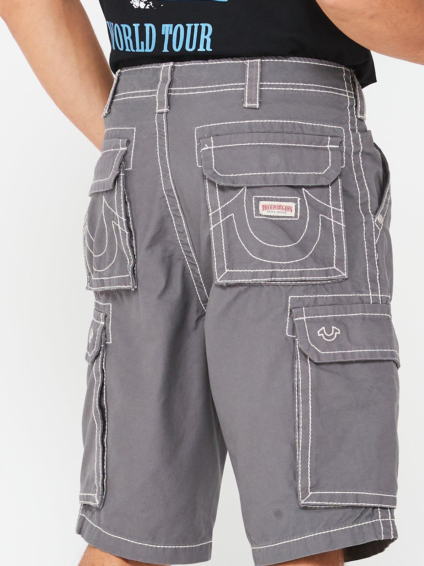 Grey true religion shorts online