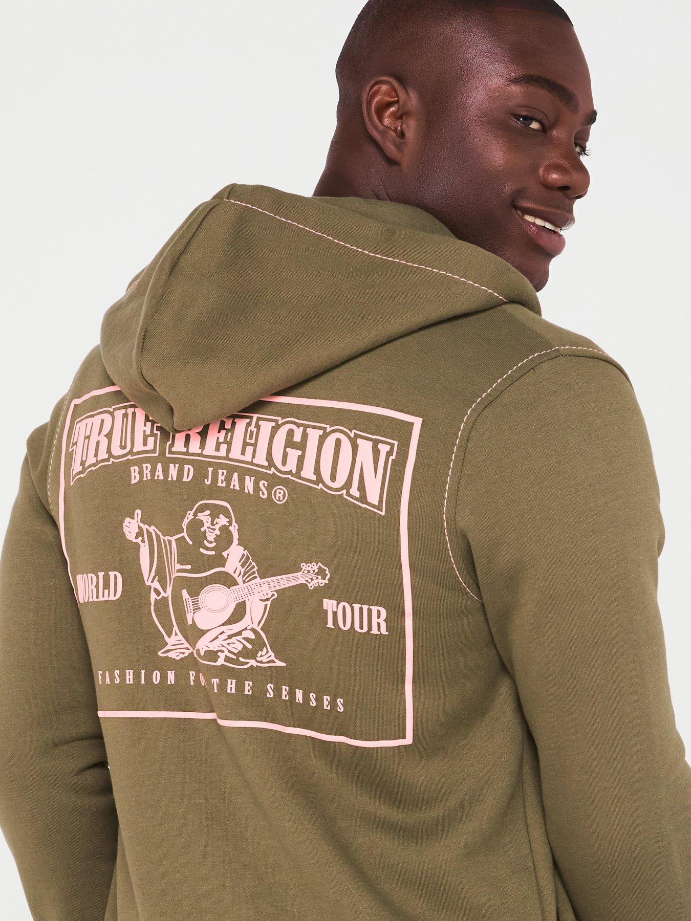 Green true religion hoodie hotsell