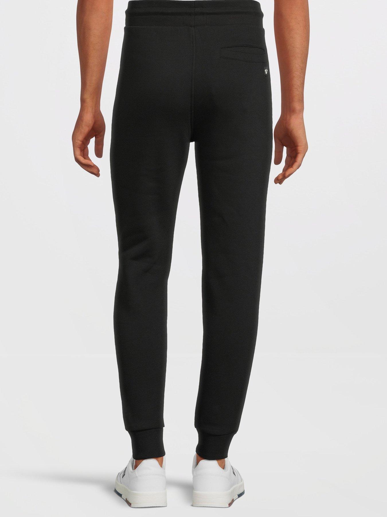 TRUE RELIGION Welt Pocket Joggers - Black | Very.co.uk