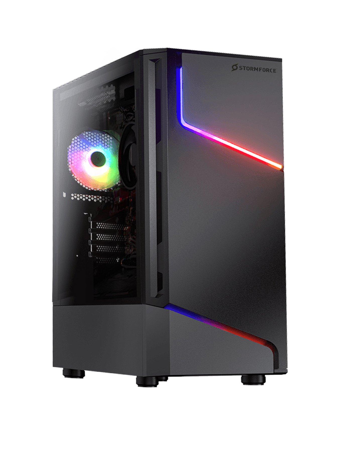 Horizon 500 R5 16GB 500GB Integrated Gaming PC, 24 Inch Monitor, Keyboard  and Mouse Bundle