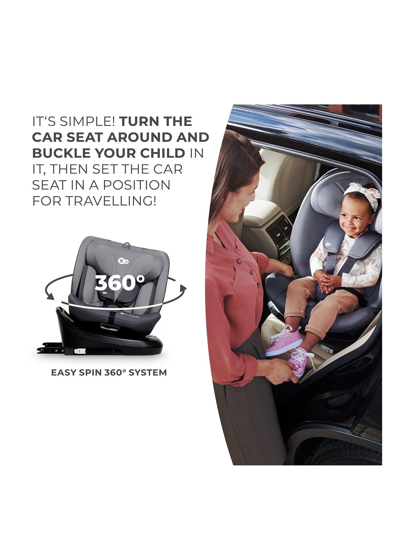 Image 3 of 8 of Kinderkraft I-GROW R129 I-Size Car Seat - Grey