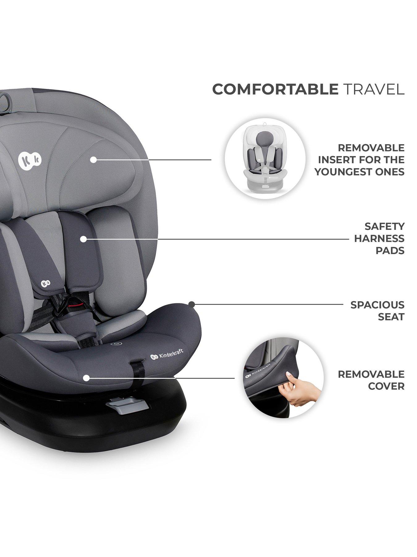 Image 4 of 8 of Kinderkraft I-GROW R129 I-Size Car Seat - Grey