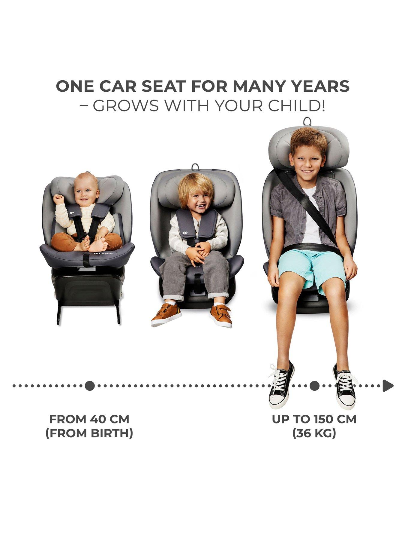 Image 5 of 8 of Kinderkraft I-GROW R129 I-Size Car Seat - Grey