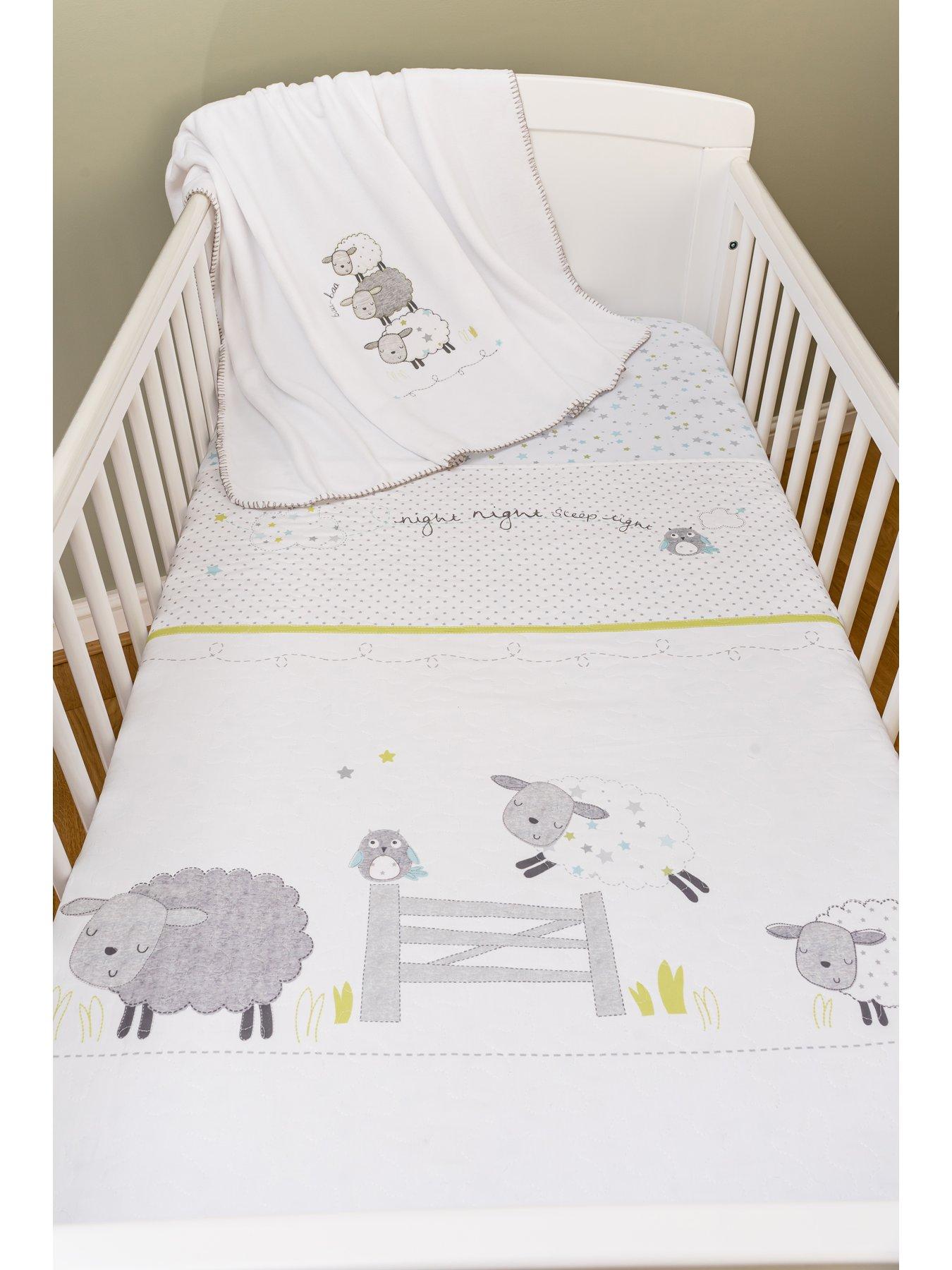 Fleece cot bed store fitted sheet