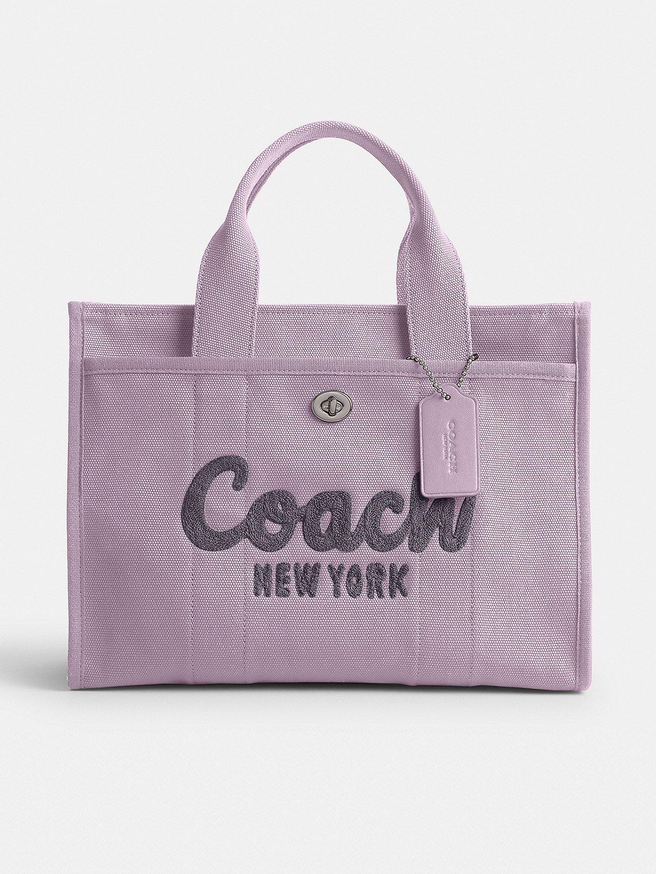 COACH Cargo Medium Tote Bag Purple Very