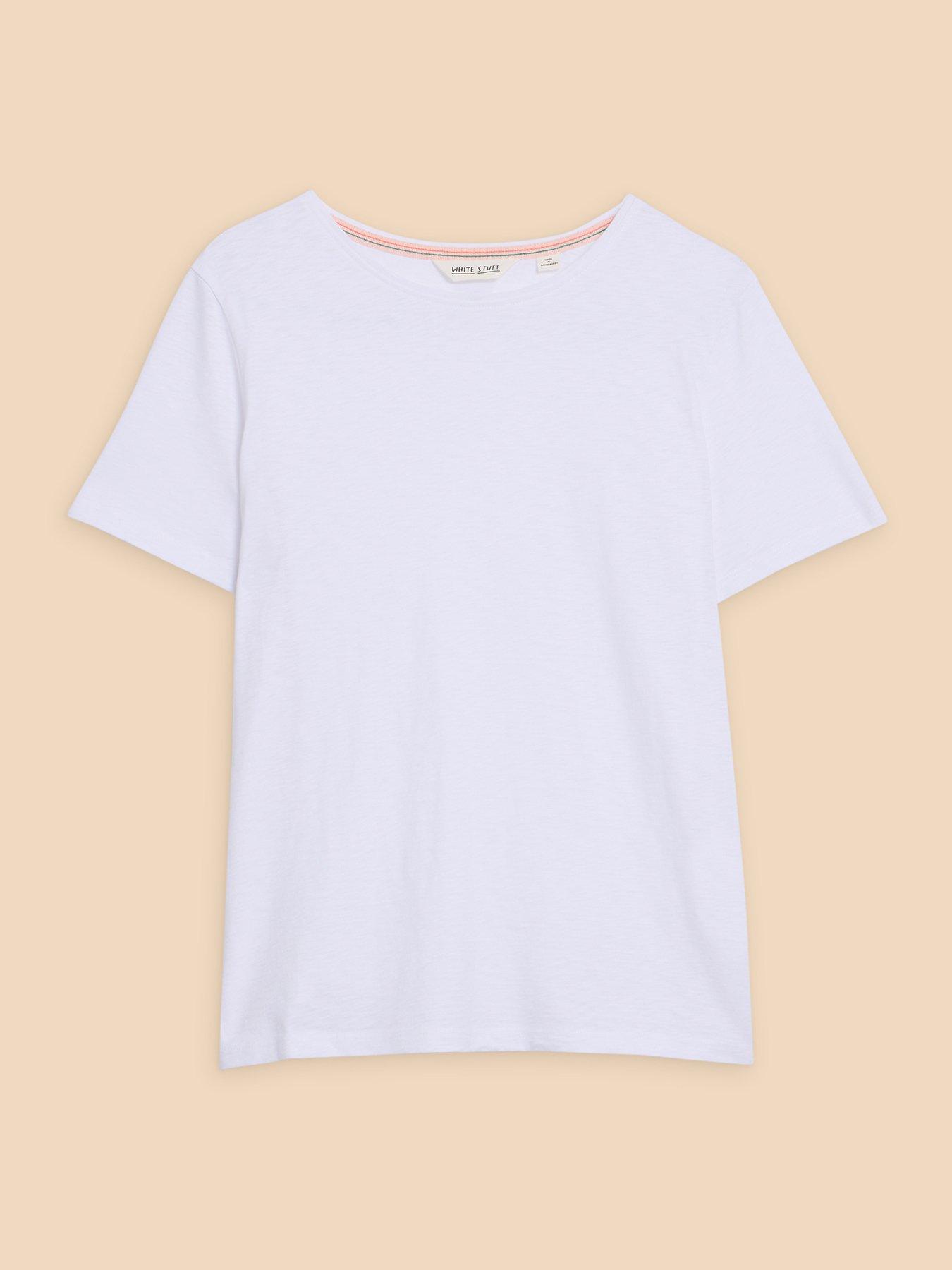 Image 4 of 6 of White Stuff Abbie T-Shirt - White