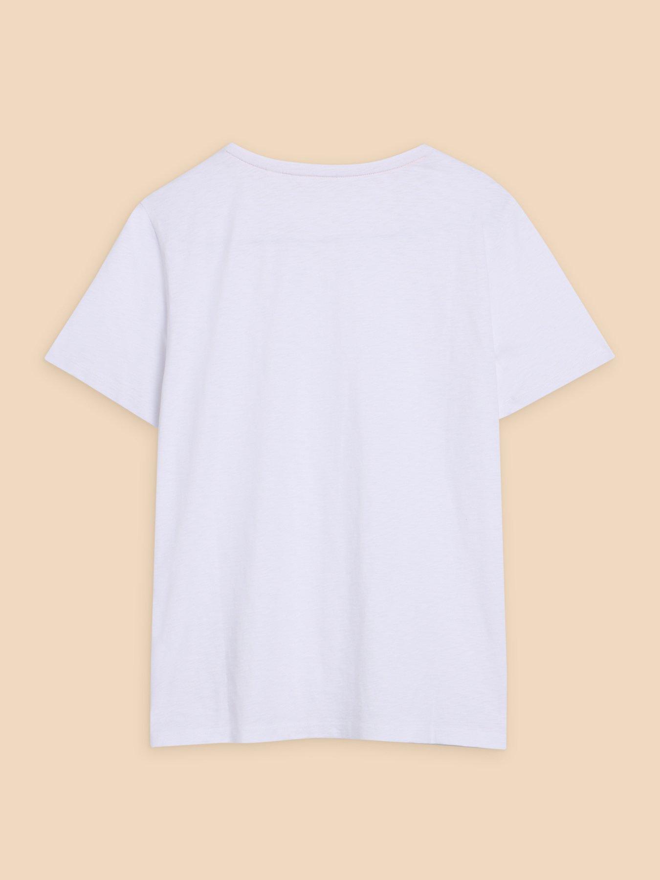 Image 5 of 6 of White Stuff Abbie T-Shirt - White