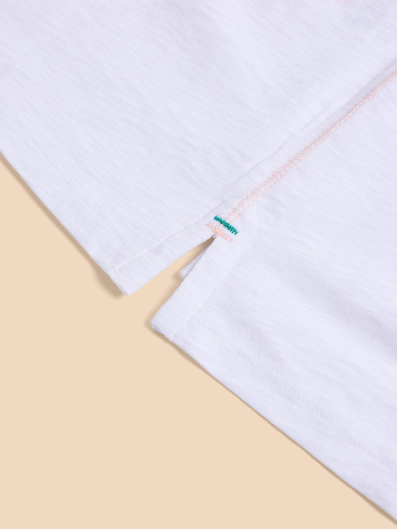Image 6 of 6 of White Stuff Abbie T-Shirt - White