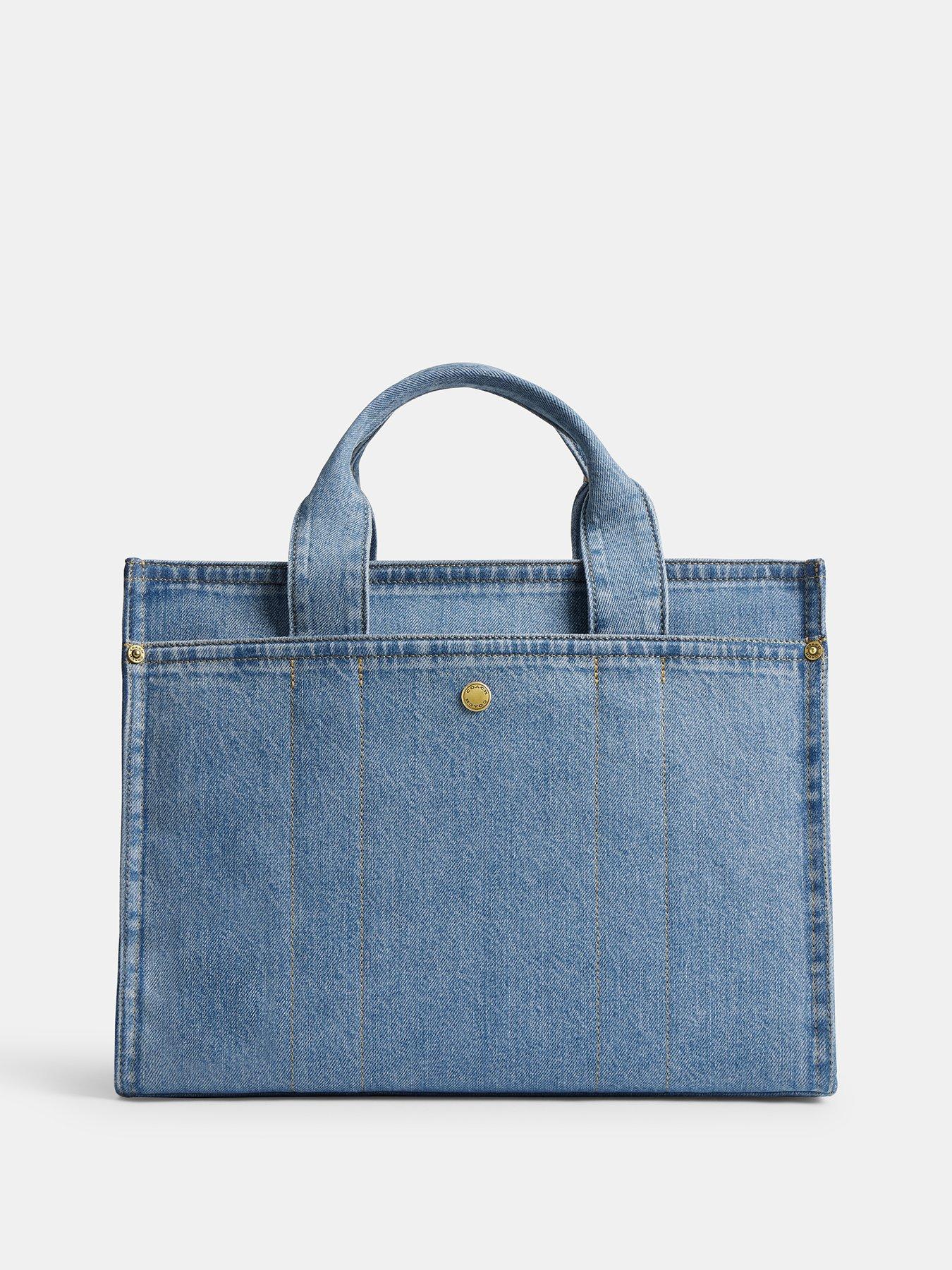 Image 3 of 3 of COACH Denim Cargo Tote Bag - Blue
