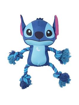 Product photograph of Disney Stitch Twin Set Of Dog Teether Ring Plus Cord Dental Plush Toy from very.co.uk