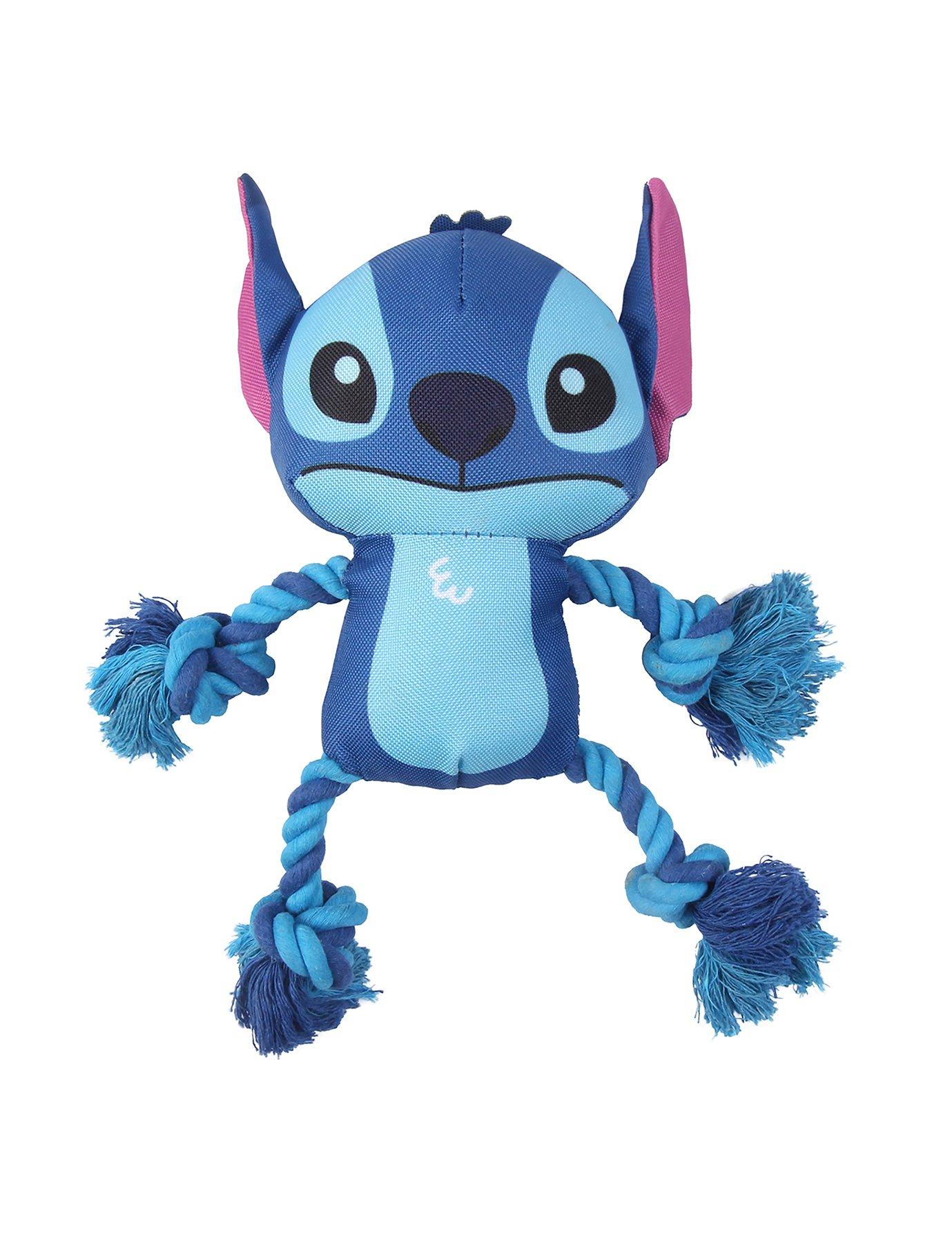 Disney Stitch Twin Set Of Dog Teether Ring Plus Cord Dental Plush Toy ...