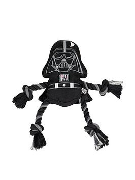 Product photograph of Marvel Darth Vader Twin Set Of Dog Teether Ring Plus Cord Dental Plush Toy from very.co.uk