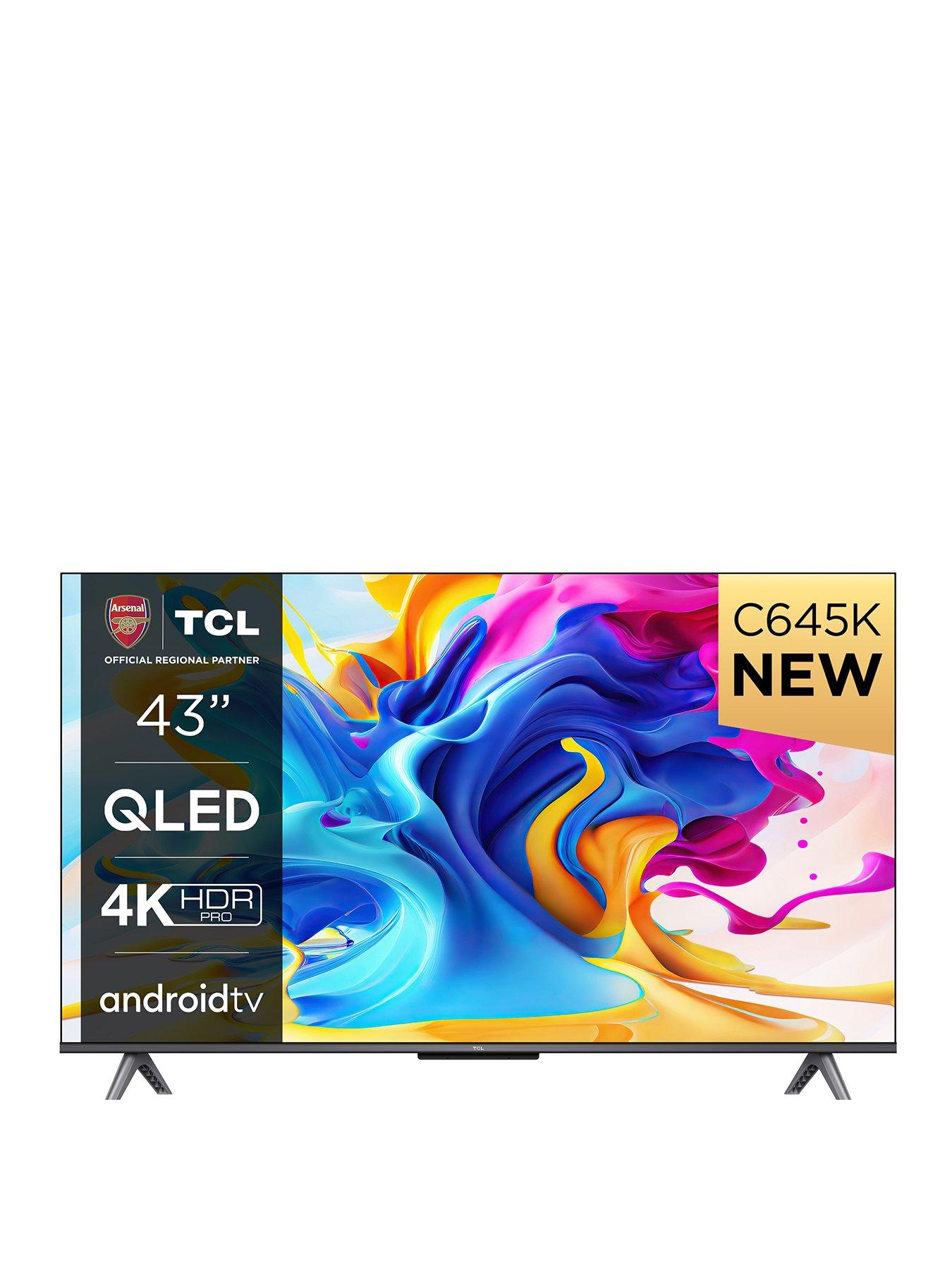 Buy TCL 43 Inch 43P638K Smart 4K Ultra HD HDR Android TV, Televisions