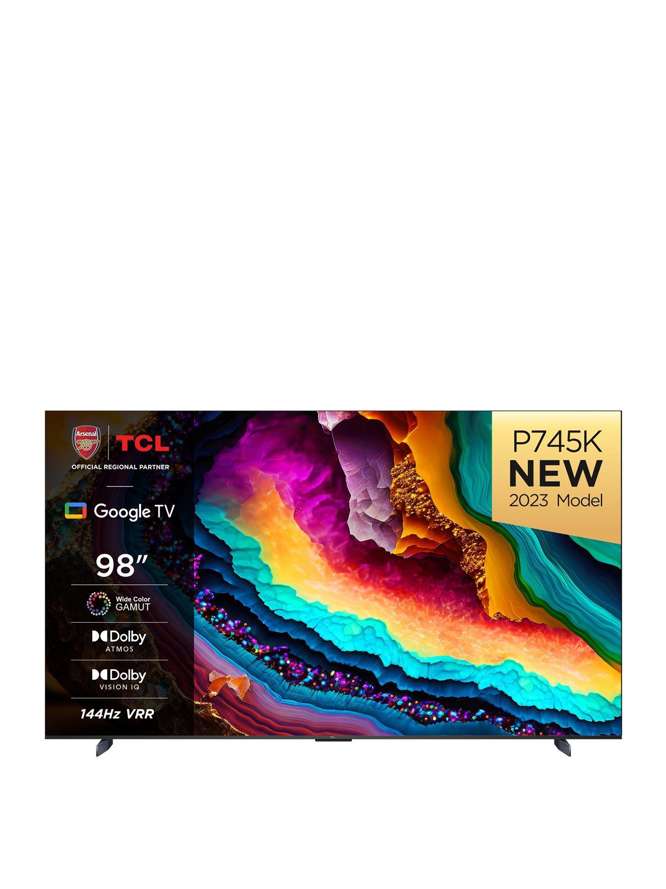 Tcl 98P745K, 98 Inch, 4K Ultra Hd Hdr, Led, Smart Tv With Google Assistant