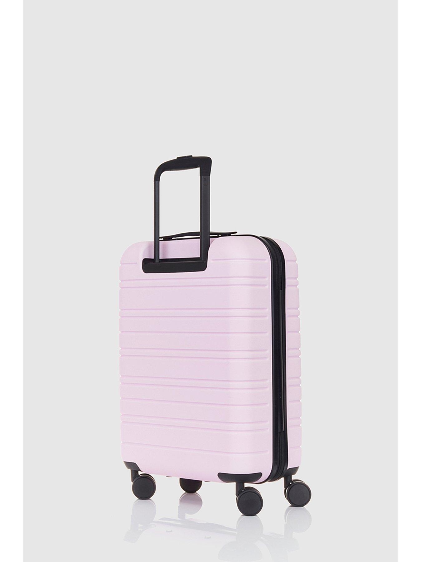 Baby pink luggage deals