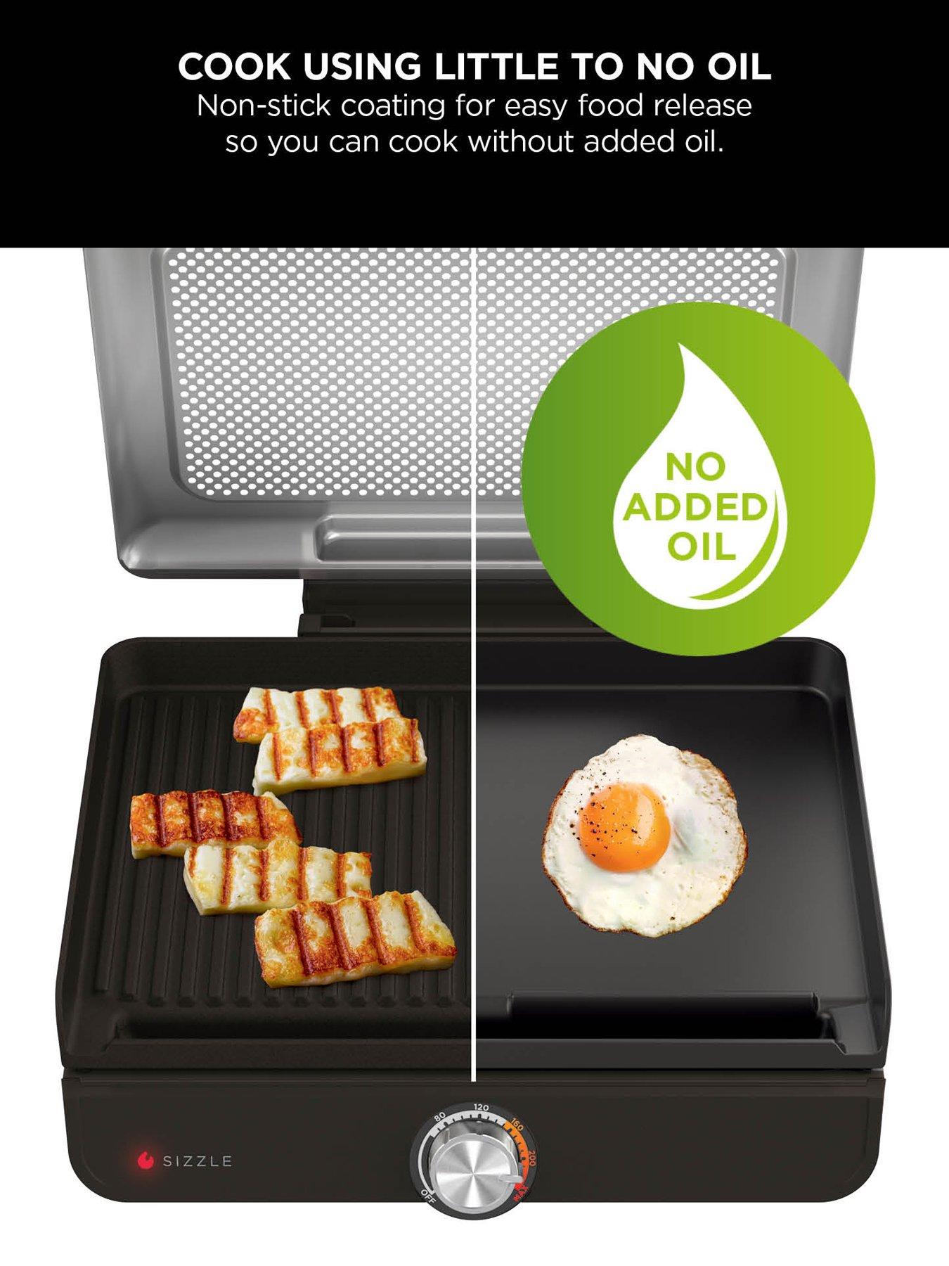 Image 4 of 7 of NINJA Sizzle Low Smoke Indoor Grill &amp; Flat Plate GR101UK