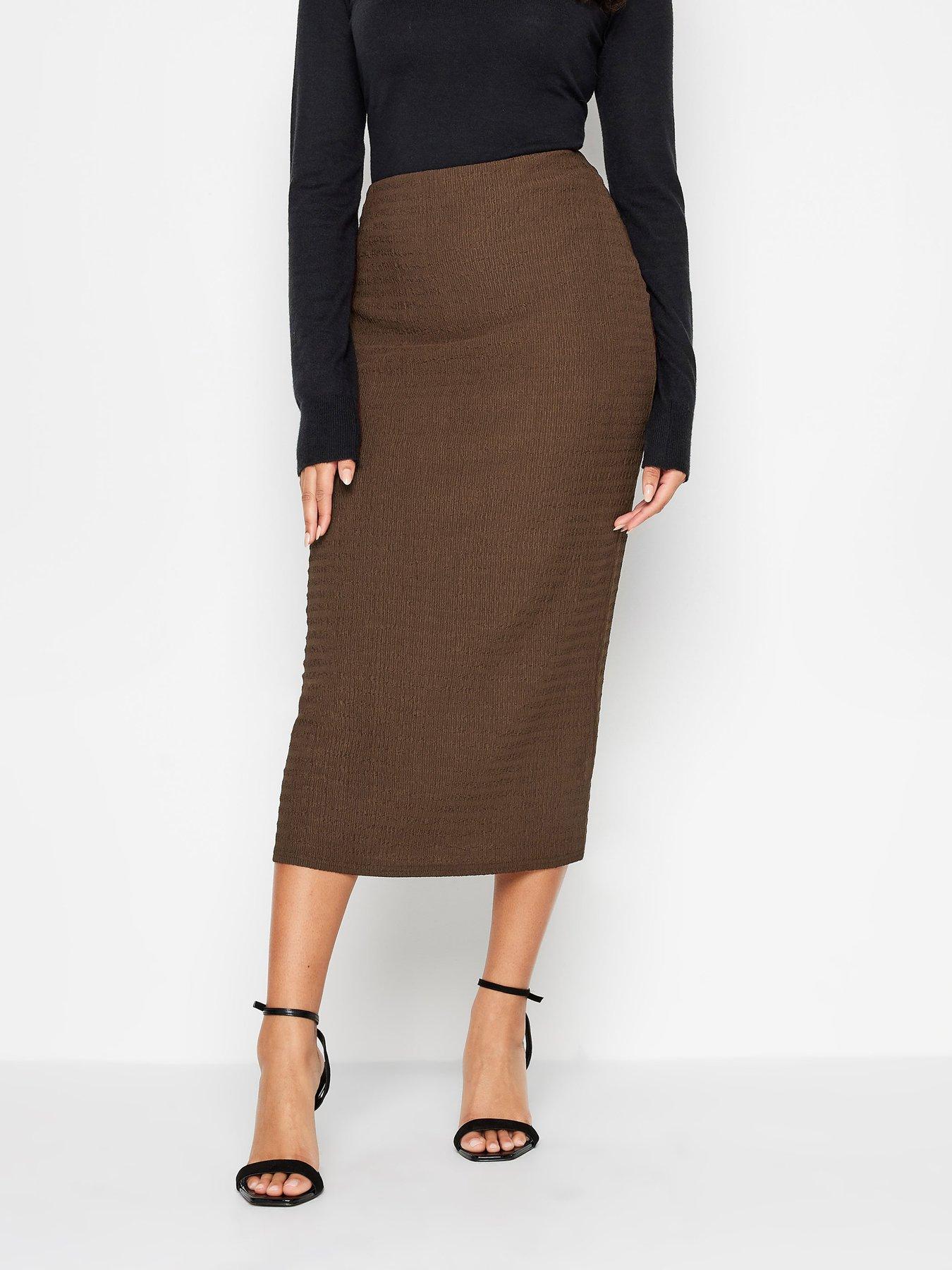 M&Co Black Ponte Pencil Skirt