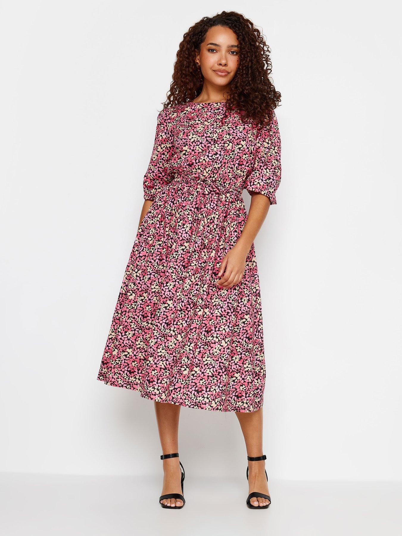 Pink day dresses clearance uk