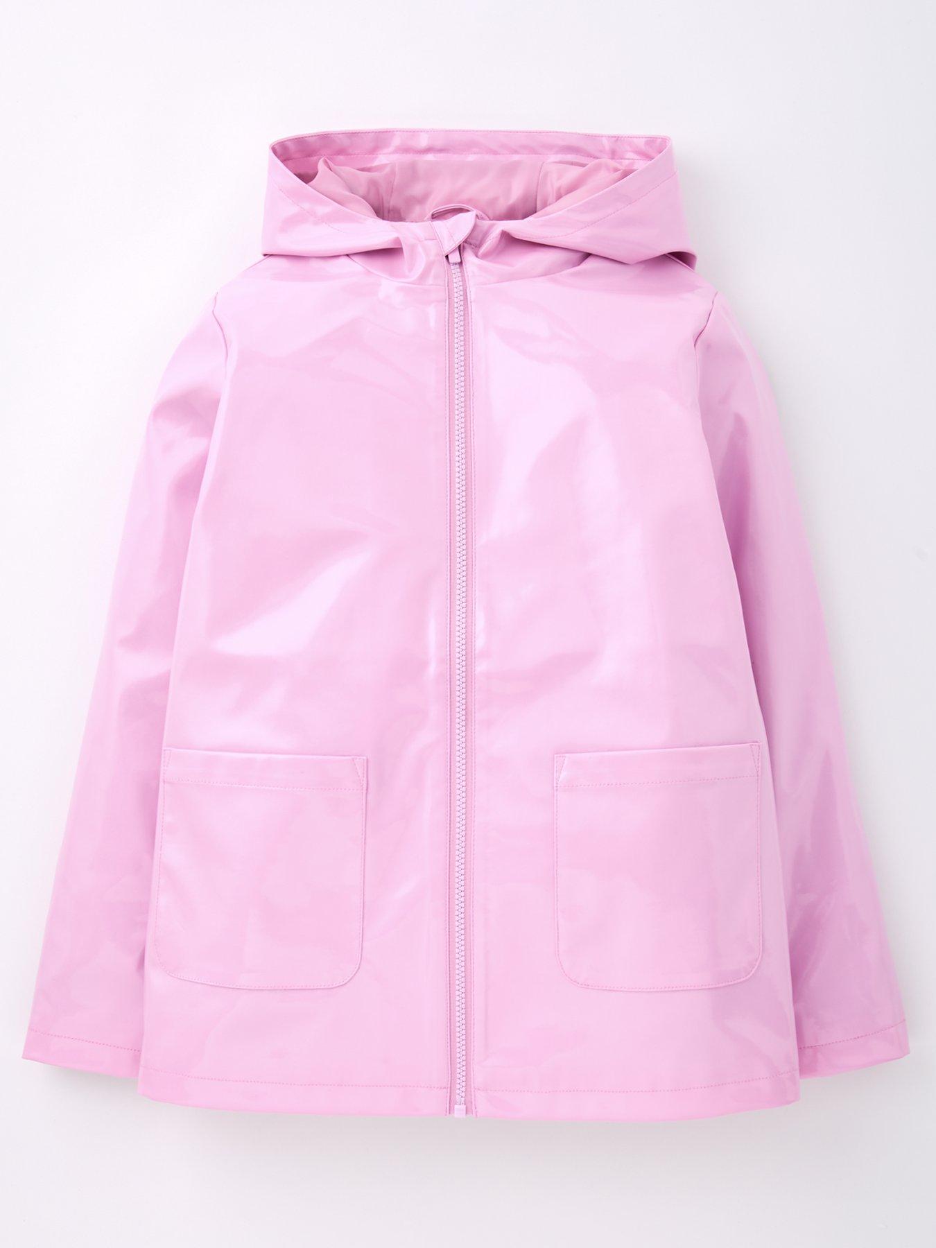 Girls hooded mac sale