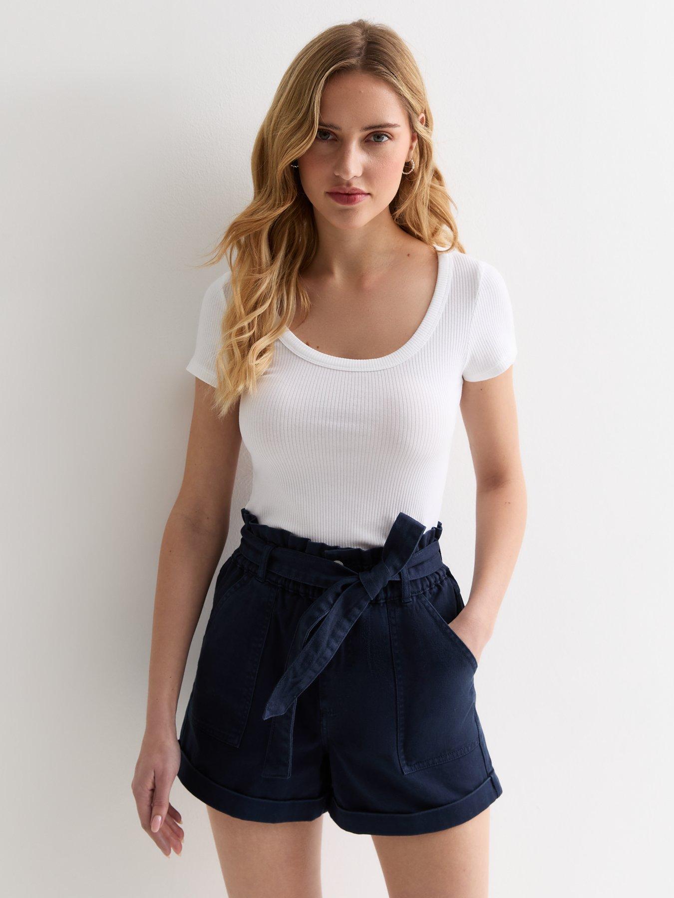 Paperbag shorts navy store