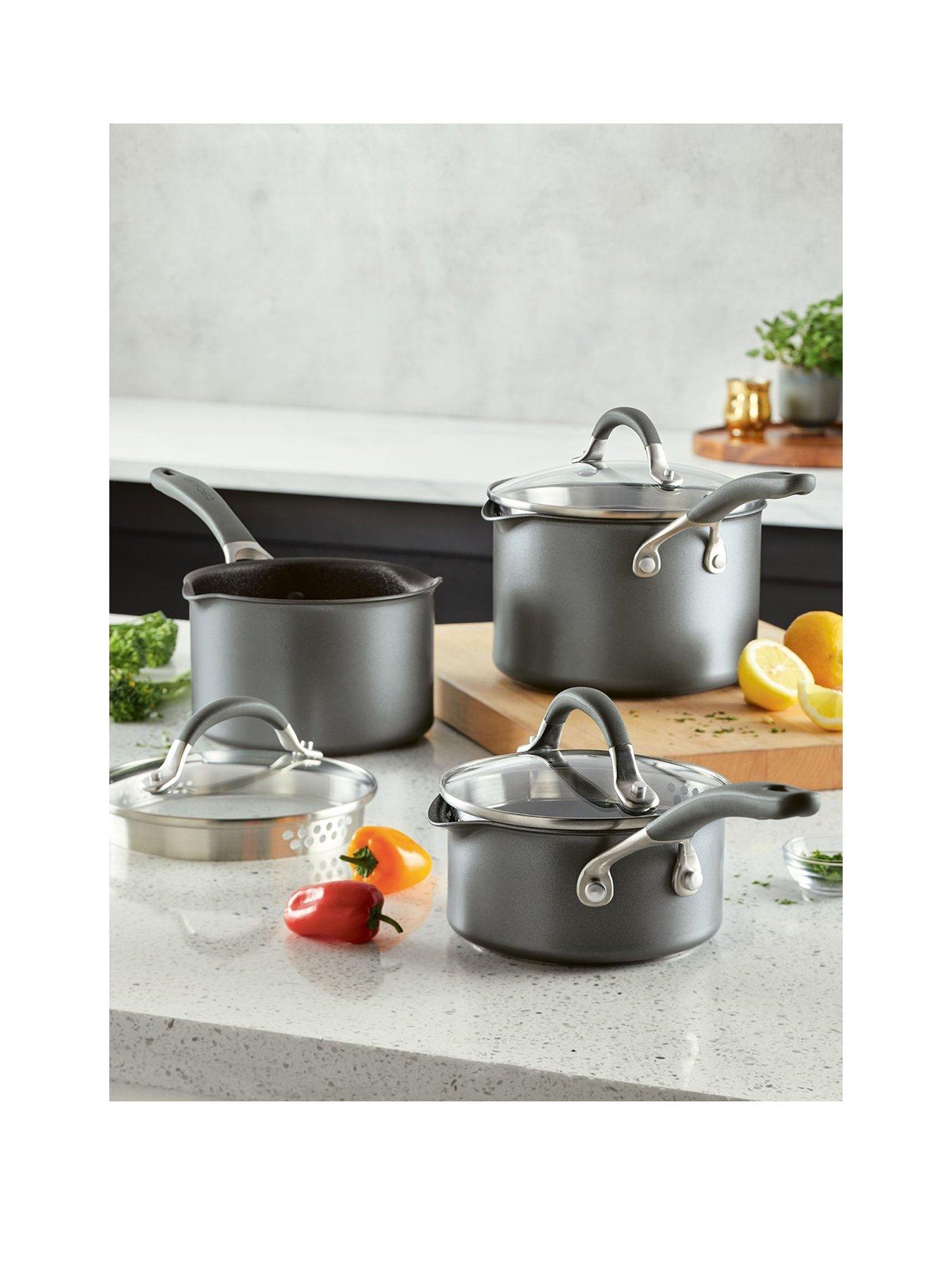 Circulon ScratchDefence A1 Set of 3 Saucepans – contains 14, 16 and 18 cm saucepans with lids