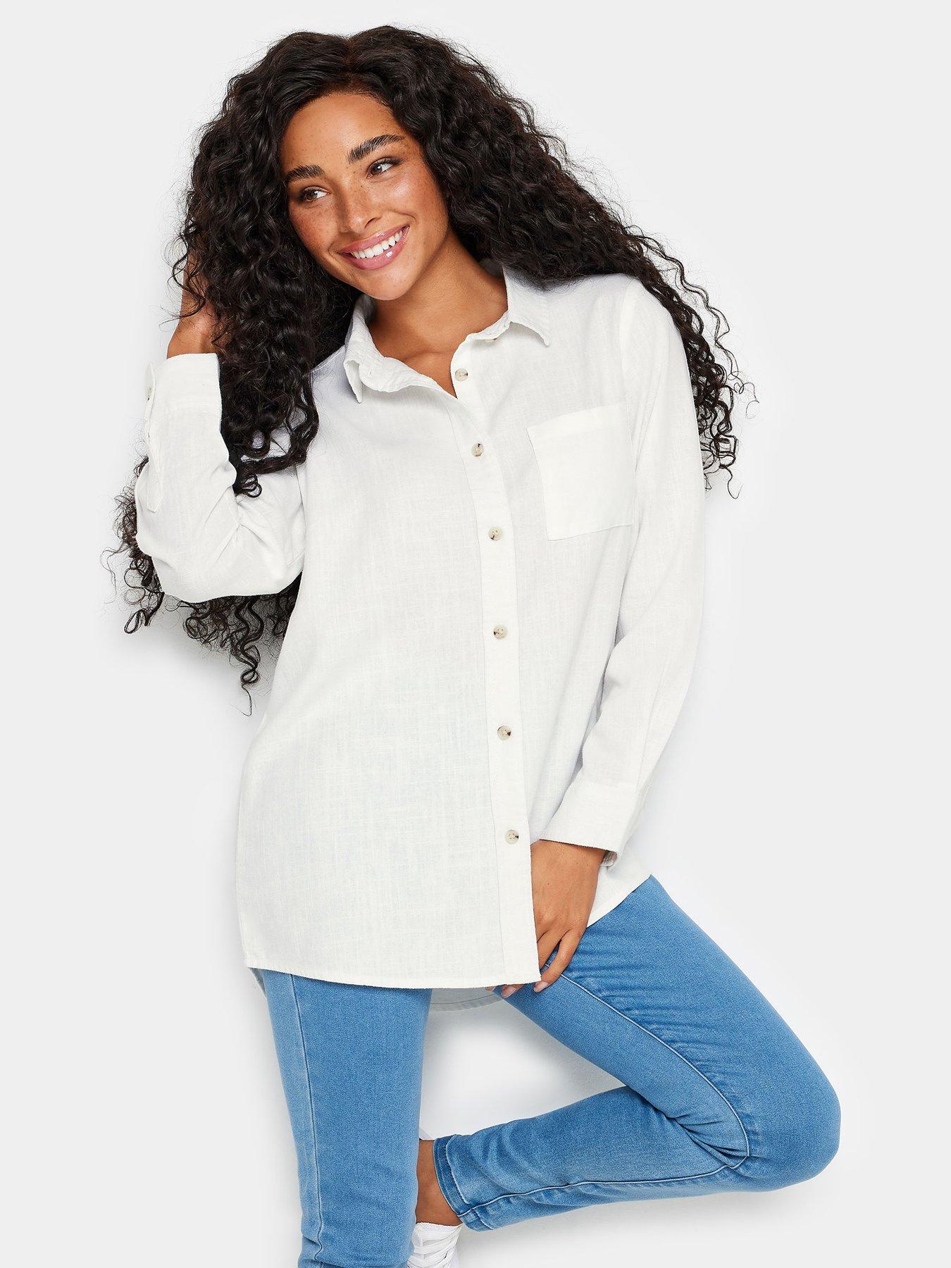 Petite white shirt uk deals