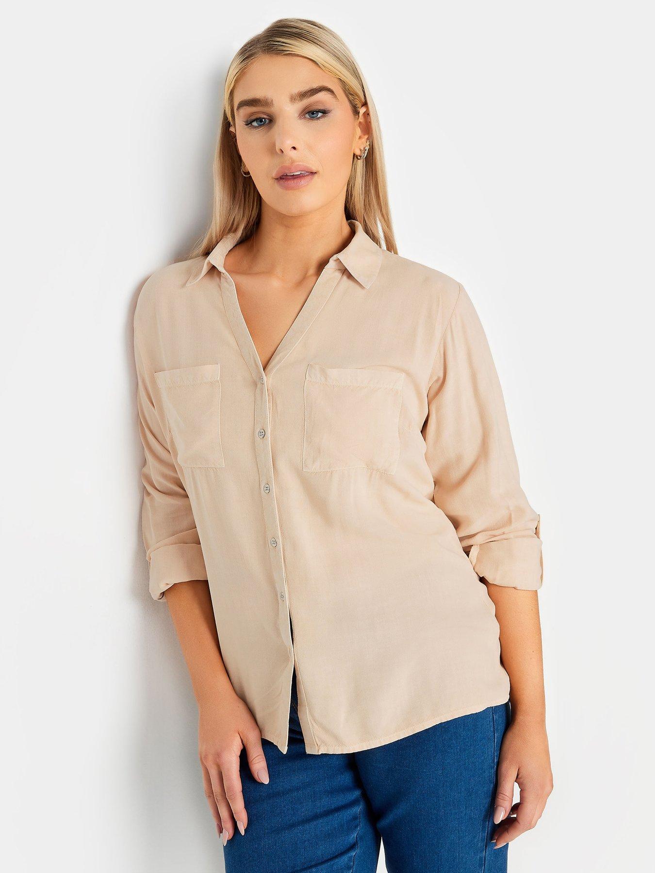 Light pink dressy outlet blouses