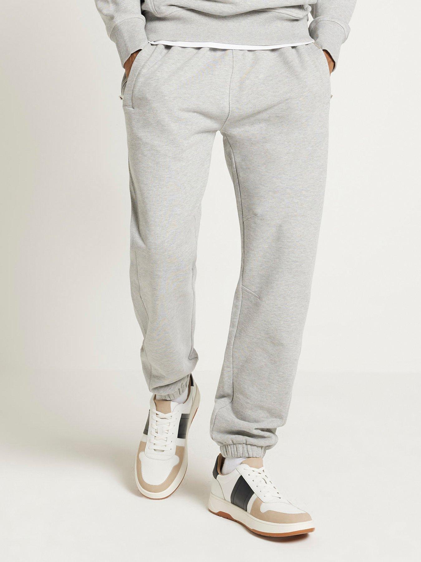 River island grey joggers hotsell