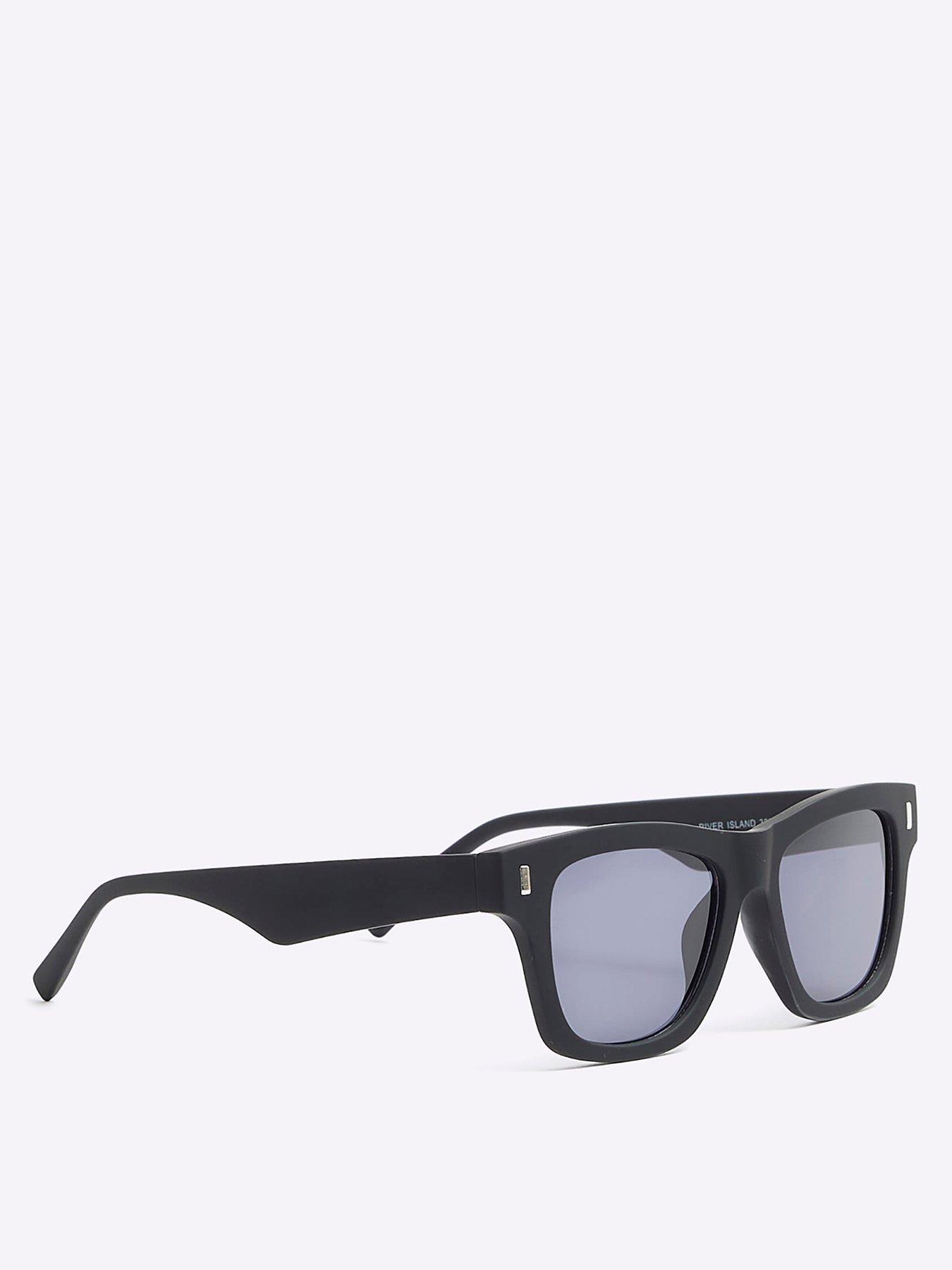 Rubberised Wayfarer Sunglasses Black