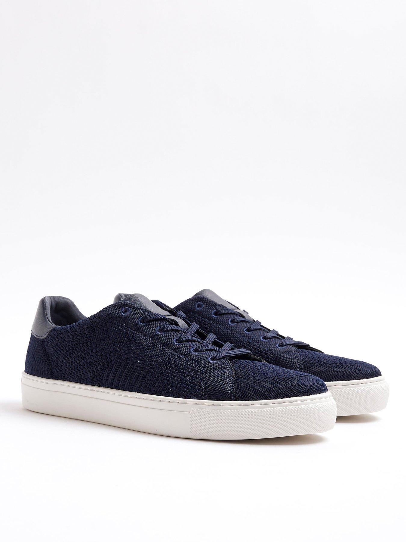 River Island Knit Trainer Navy Very