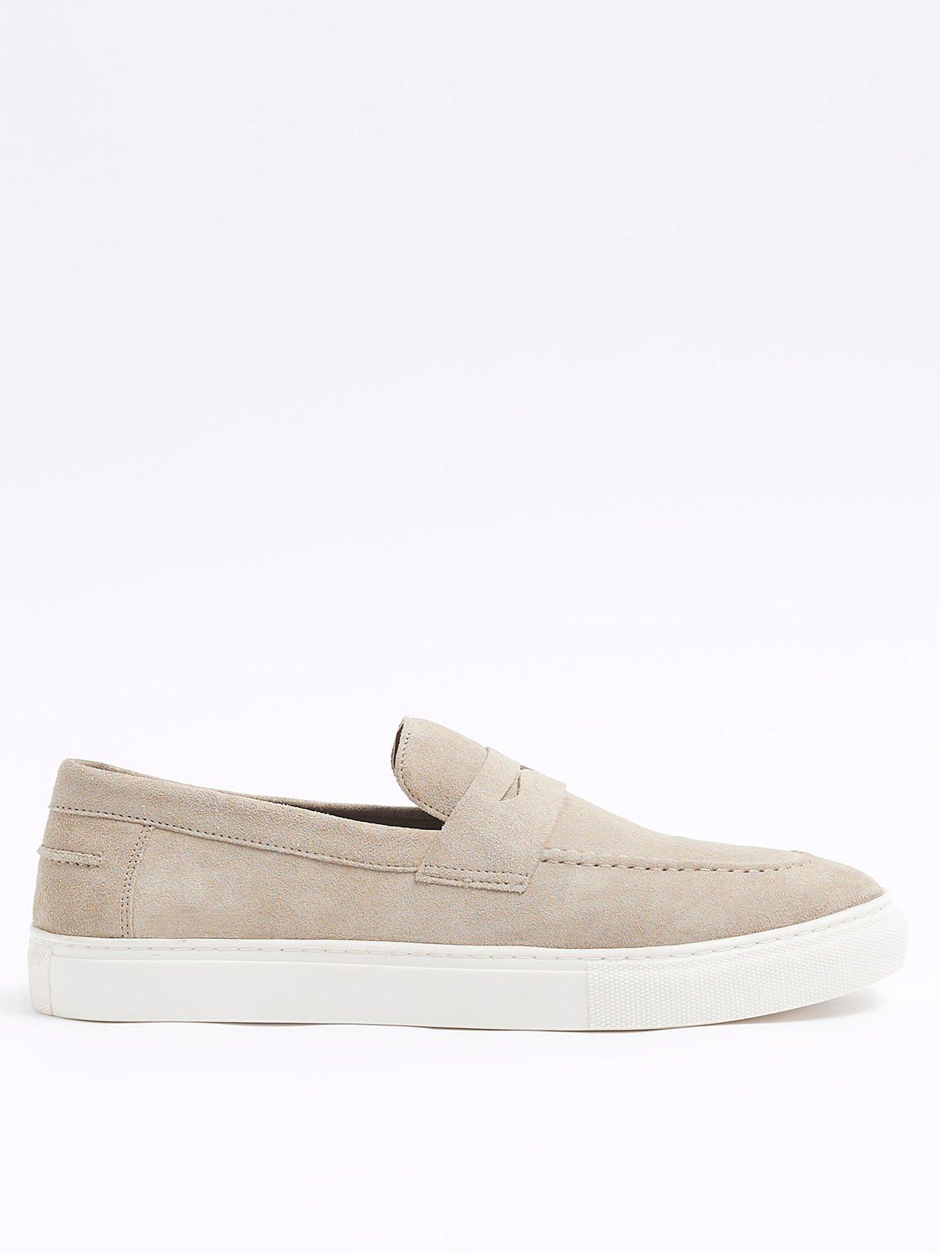 Suede Cupsole Loafer Cream