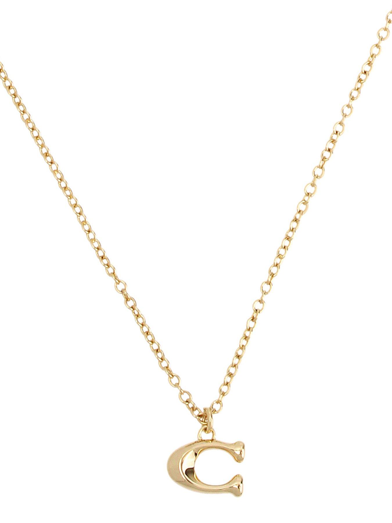 Product photograph of Coach Necklace Chain from very.co.uk