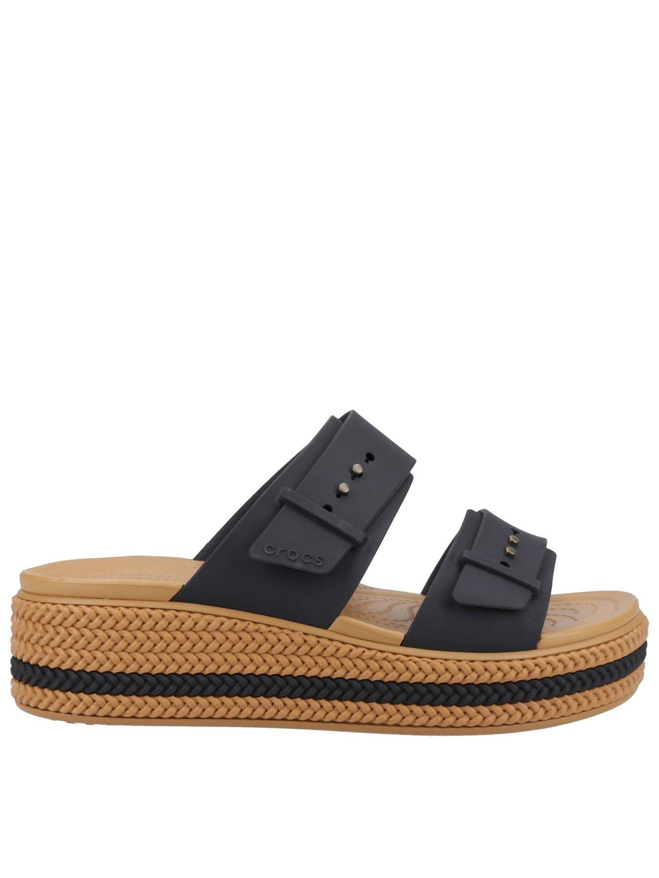 Crocs black wedges online