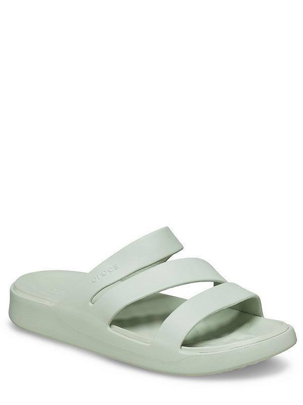 Crocs Getaway Strappy Flat Sandals - Plaster | Very.co.uk