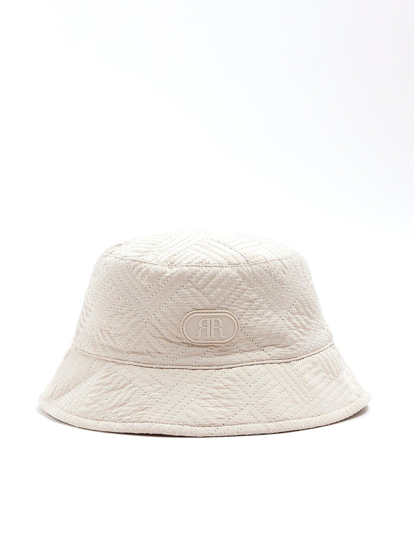 River Island Mini Mini Boys Quilted Bucket Hat - Beige | Very.co.uk