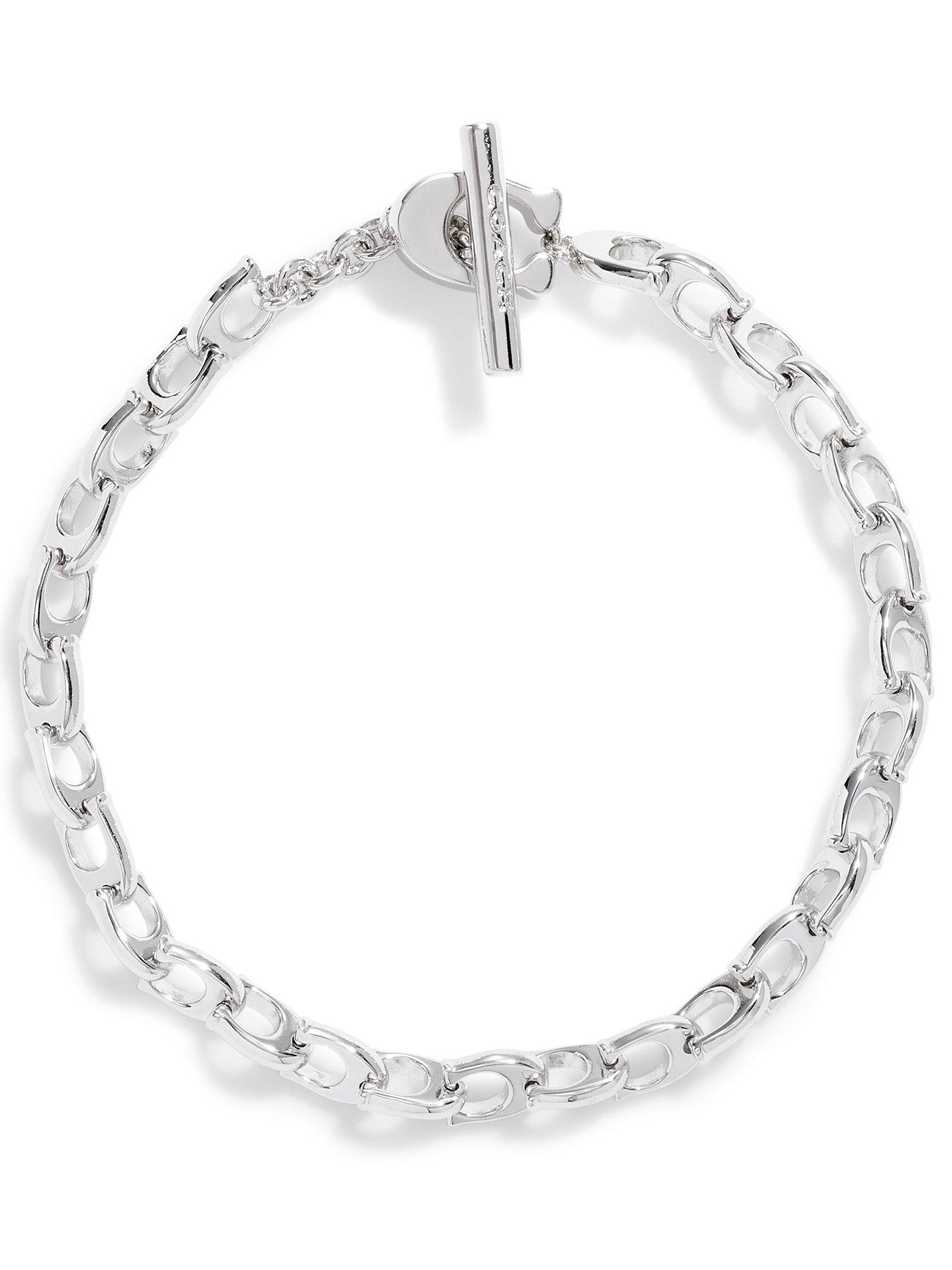 COACH Bracelet Link C Chain - Silver