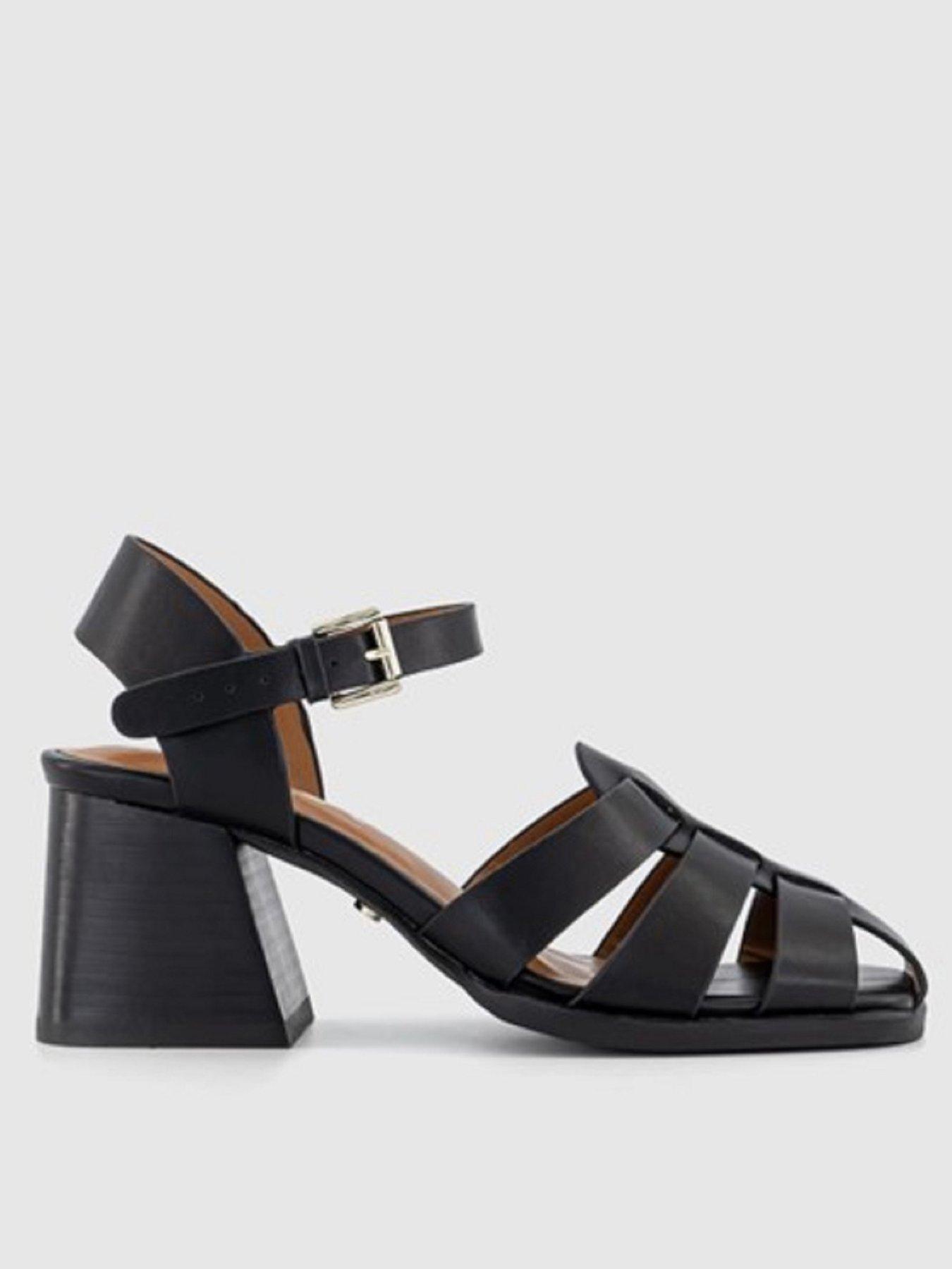 office-marlin-fisherman-block-heeled-sandal-black