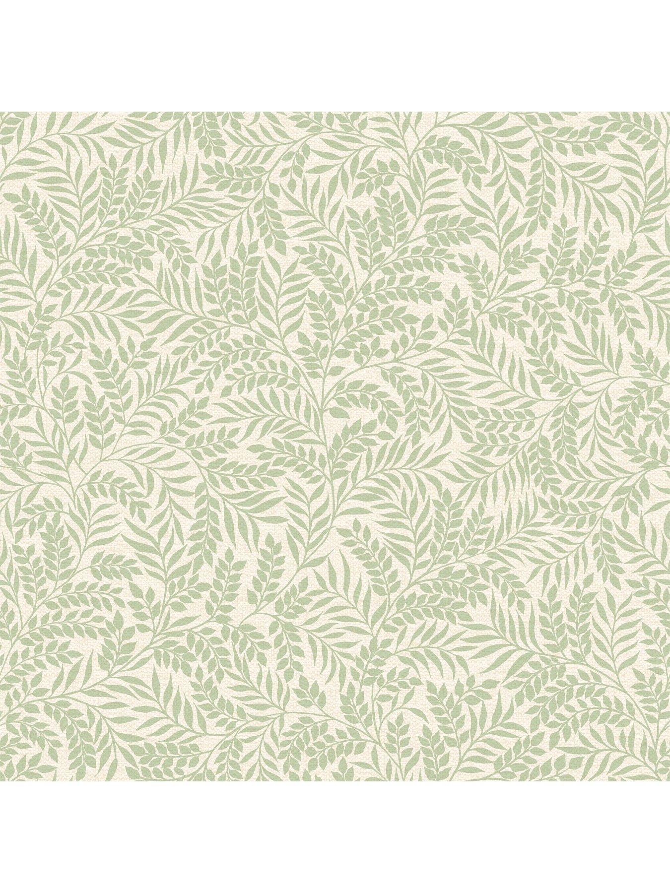 Image 5 of 6 of Holden Decor Mini Leaf Trail Wallpaper in Sage