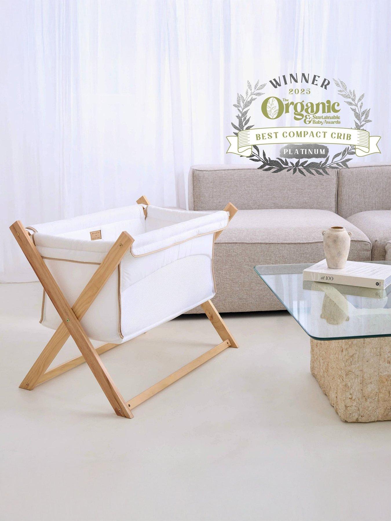 Image 1 of 4 of Clair De Lune Folding Crib&nbsp;- White