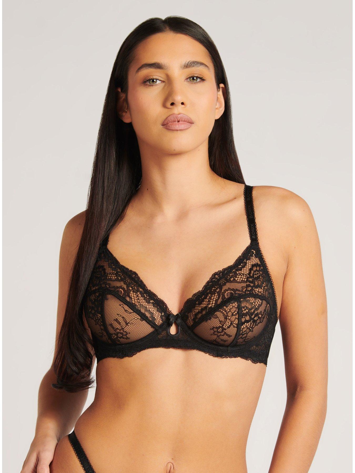 BOUX AVENUE MOLLIE Woman Sexy Lace Mesh UK 20 Non Wired Body