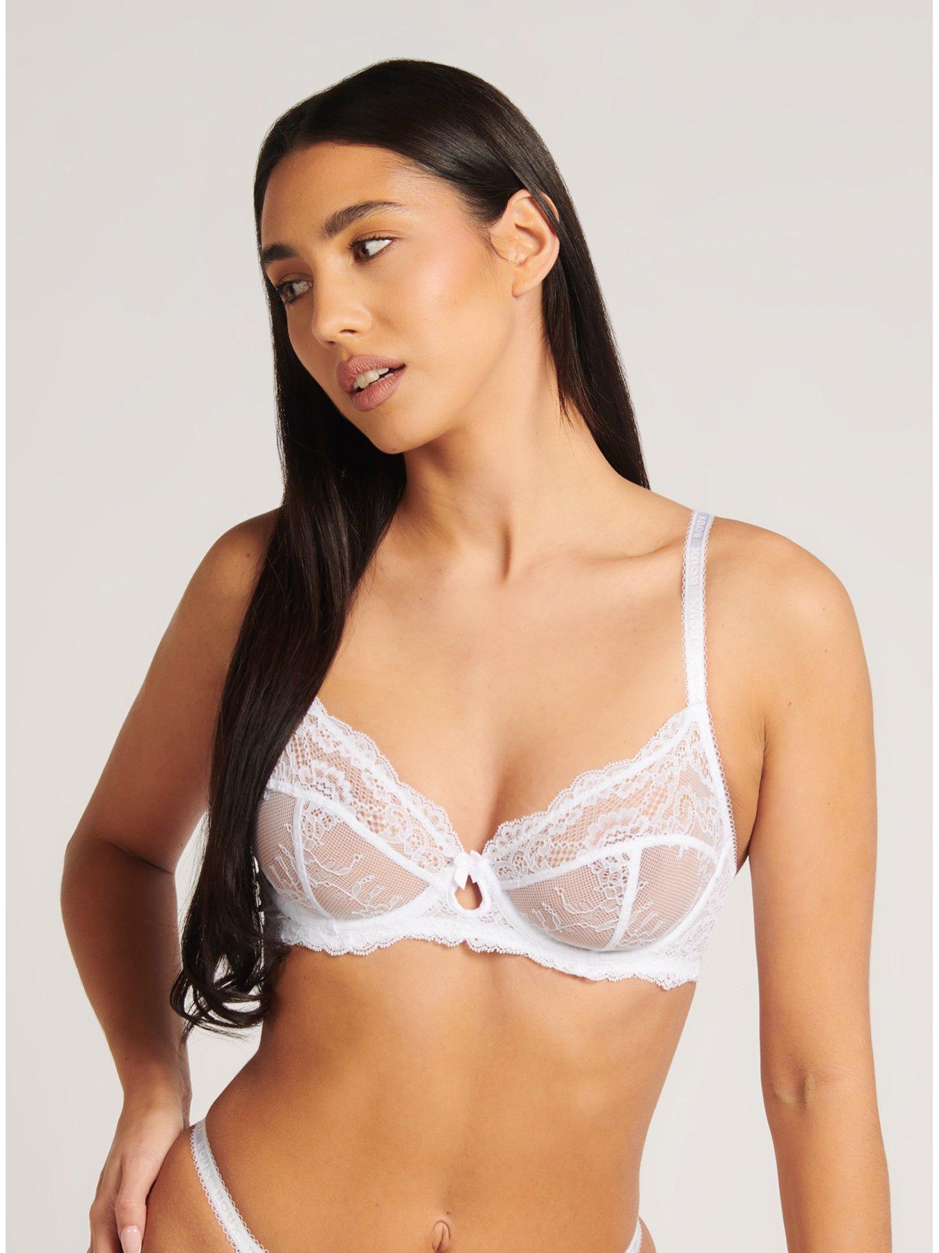 undefined Gracey Balconette Bra - White