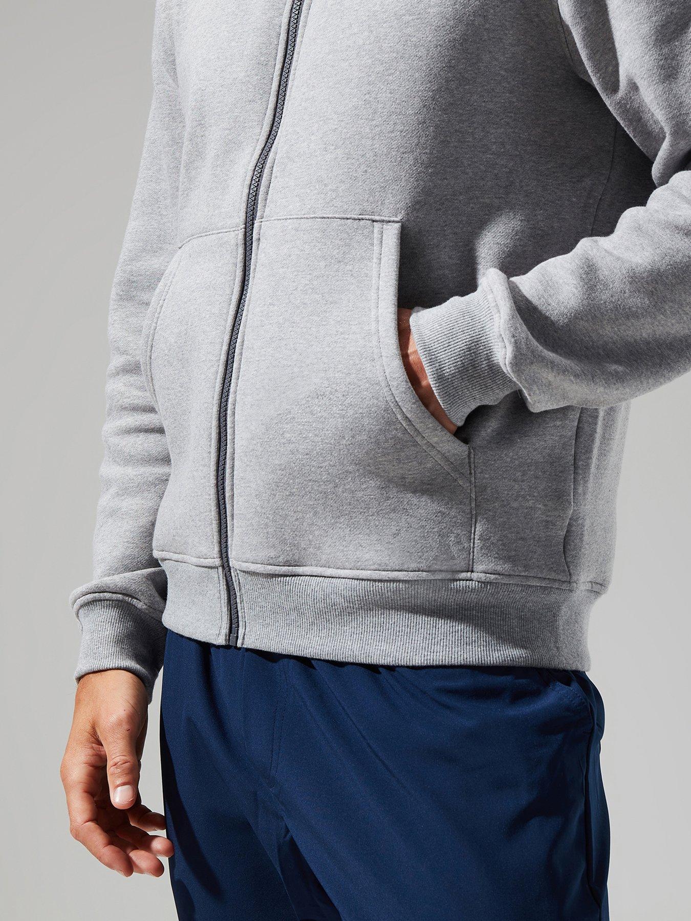 Pull à Capuche (hoodie) Berghaus Grid - Zip Complet - Taille Junior 11-12 Ans - Noir/Gris - Neuf Avec étiquettes